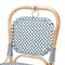Baxton Studio Luciana Modern French Blue and White Weaving Natural Rattan Bistro Chair 232-13252-ZORO - alternate 7